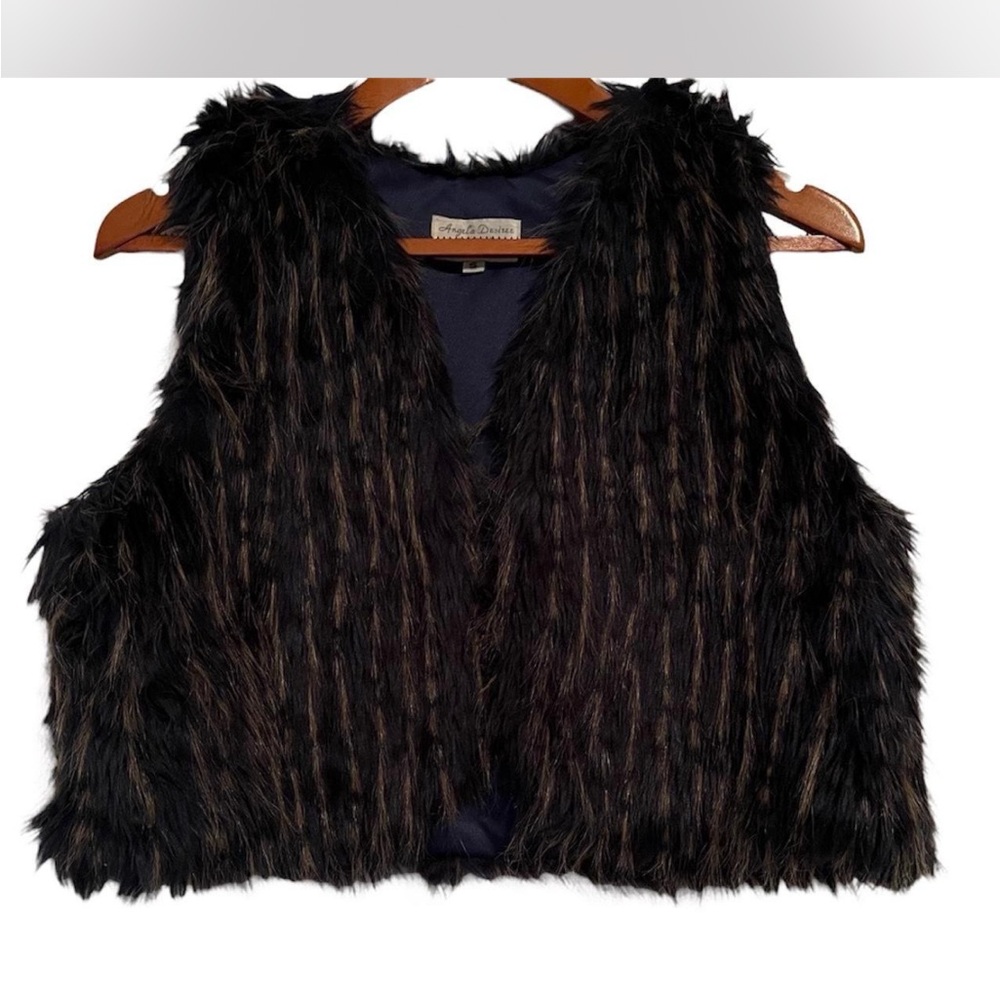 Faux Fur Black Vest